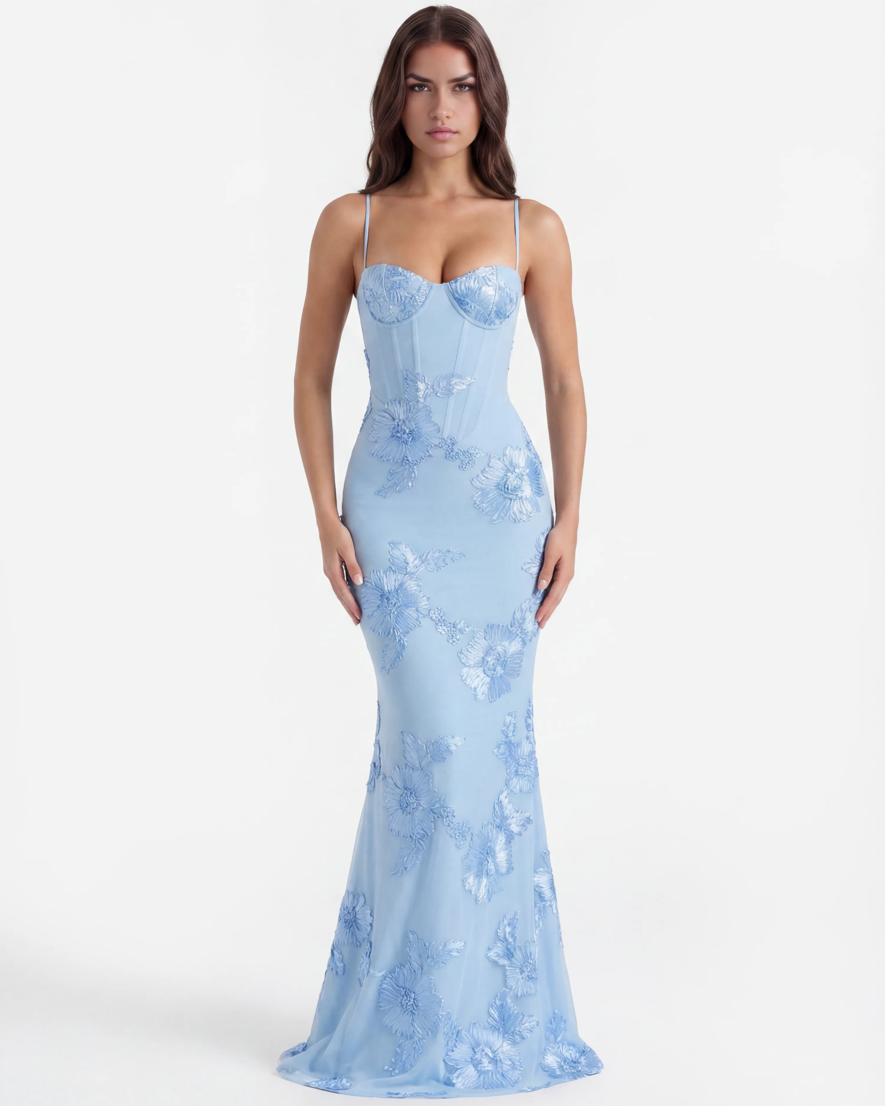 BLUE FLORAL DRESS