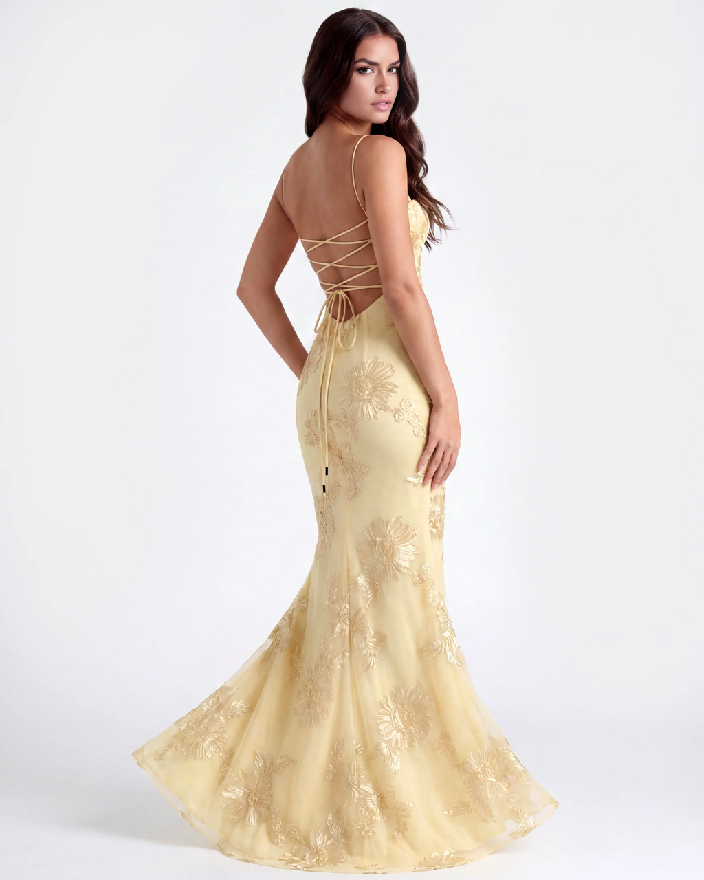 YELLOW FLORAL DRESS