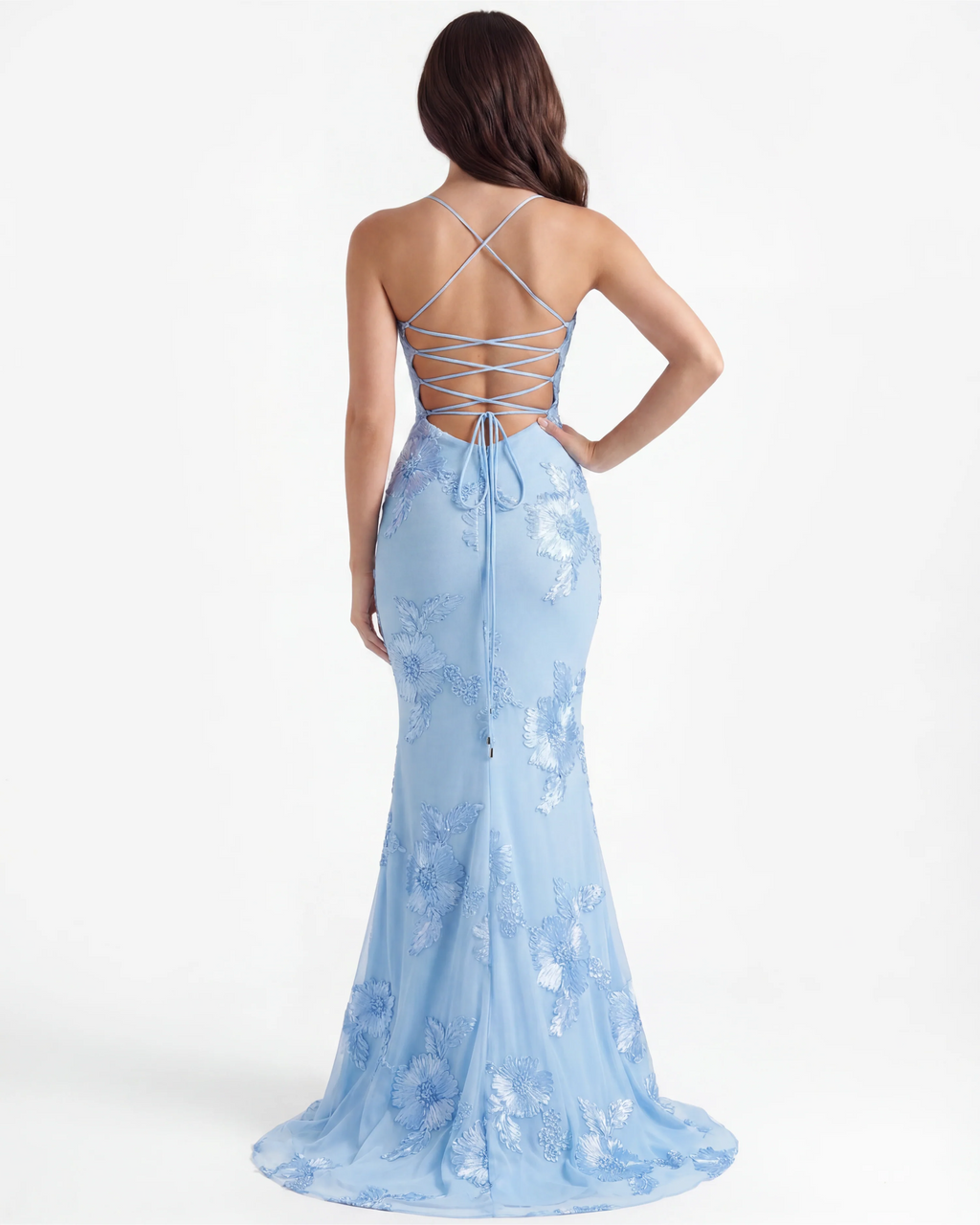 BLUE FLORAL DRESS