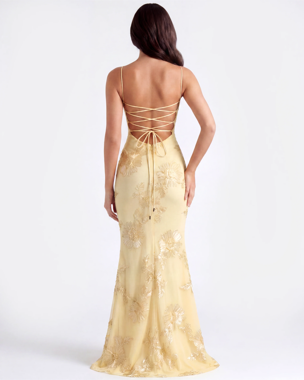 YELLOW FLORAL DRESS