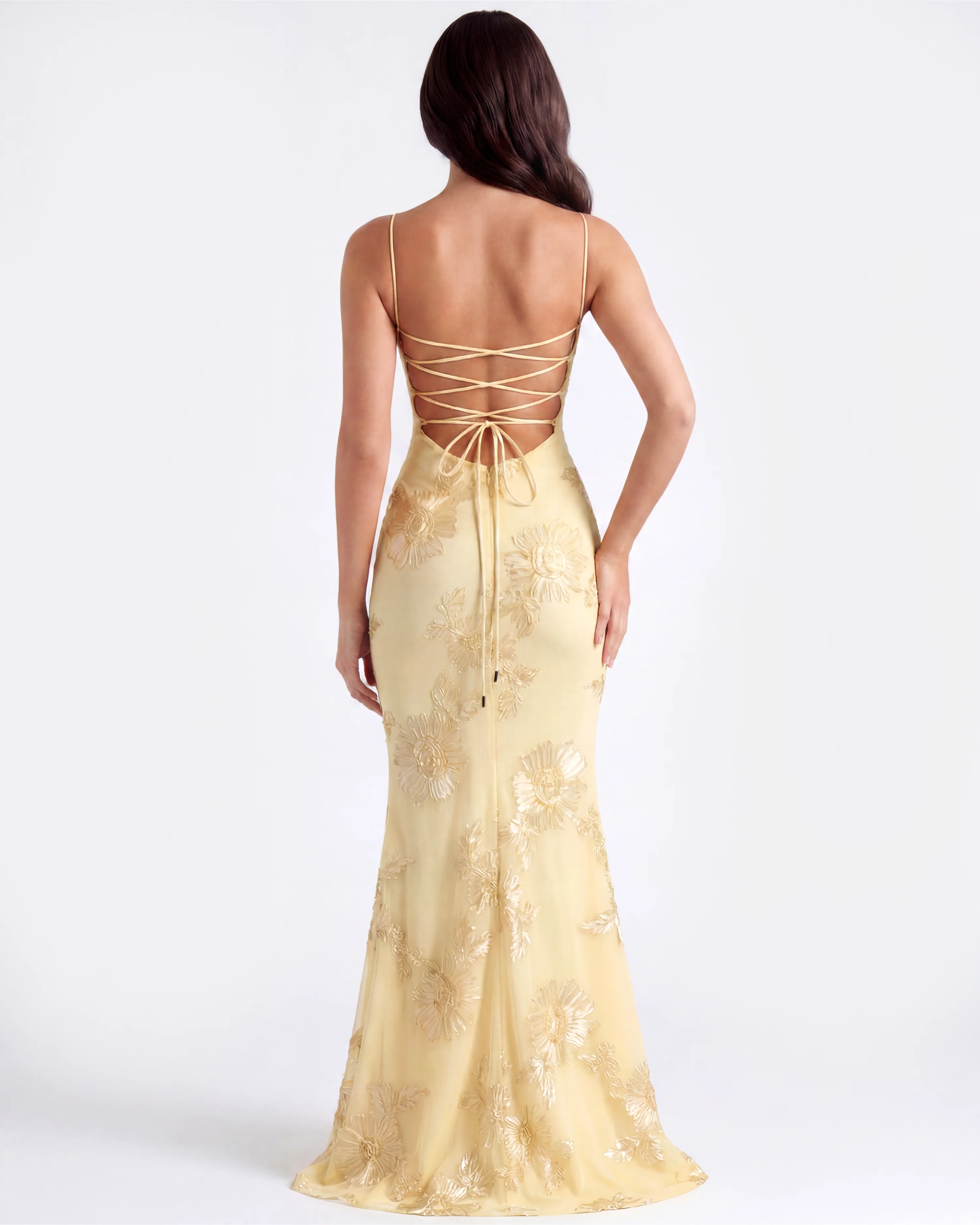 YELLOW FLORAL DRESS
