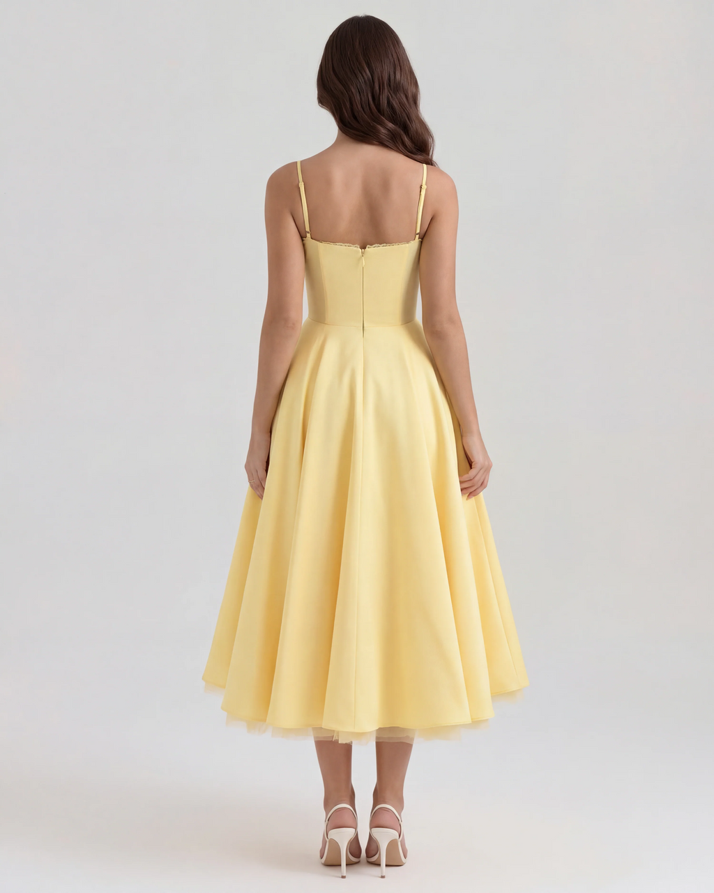 Yellow Long Flunnel Dress