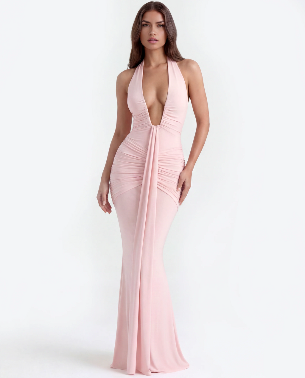 VERY SLUT LONG PINK DRESS